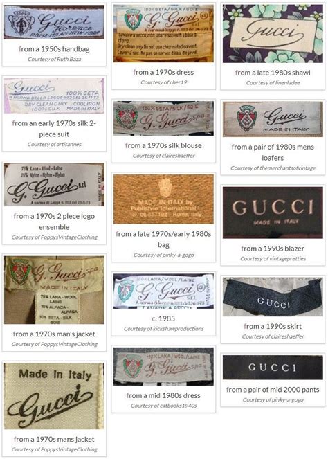 how to identify authentic gucci vintage clothing label|how to authenticate vintage Gucci.